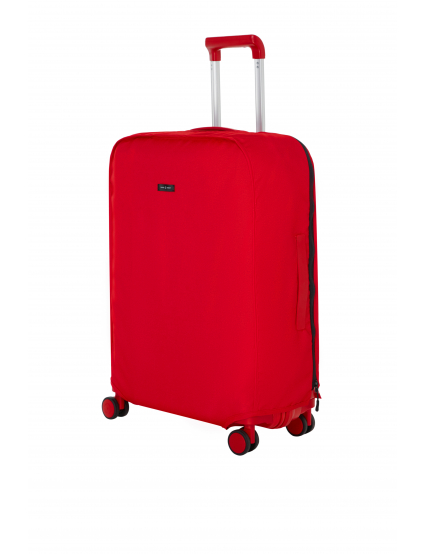 Картинка Захисний чохол для валізи ECO TRAVEL MEDIUM червоний